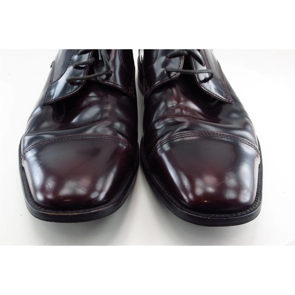 Johnston & Murphy Derby‎ Oxfords Brown Patent Leather Men Sz 10 Medium - Picture 2 of 7